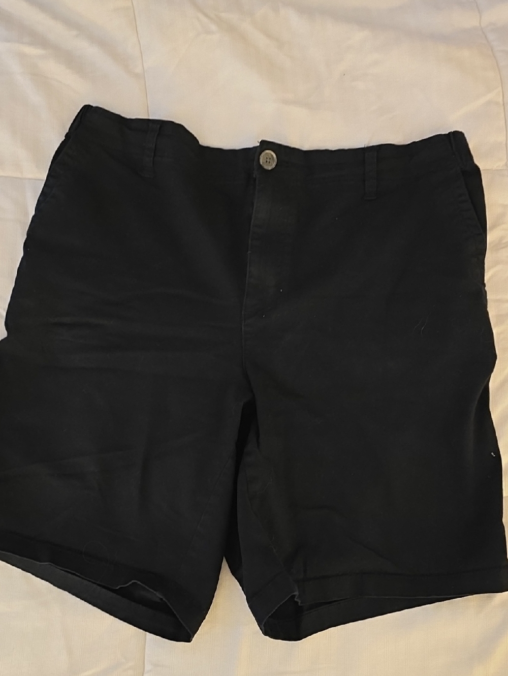 Old Navy High Waisted Black Chino Shorts
